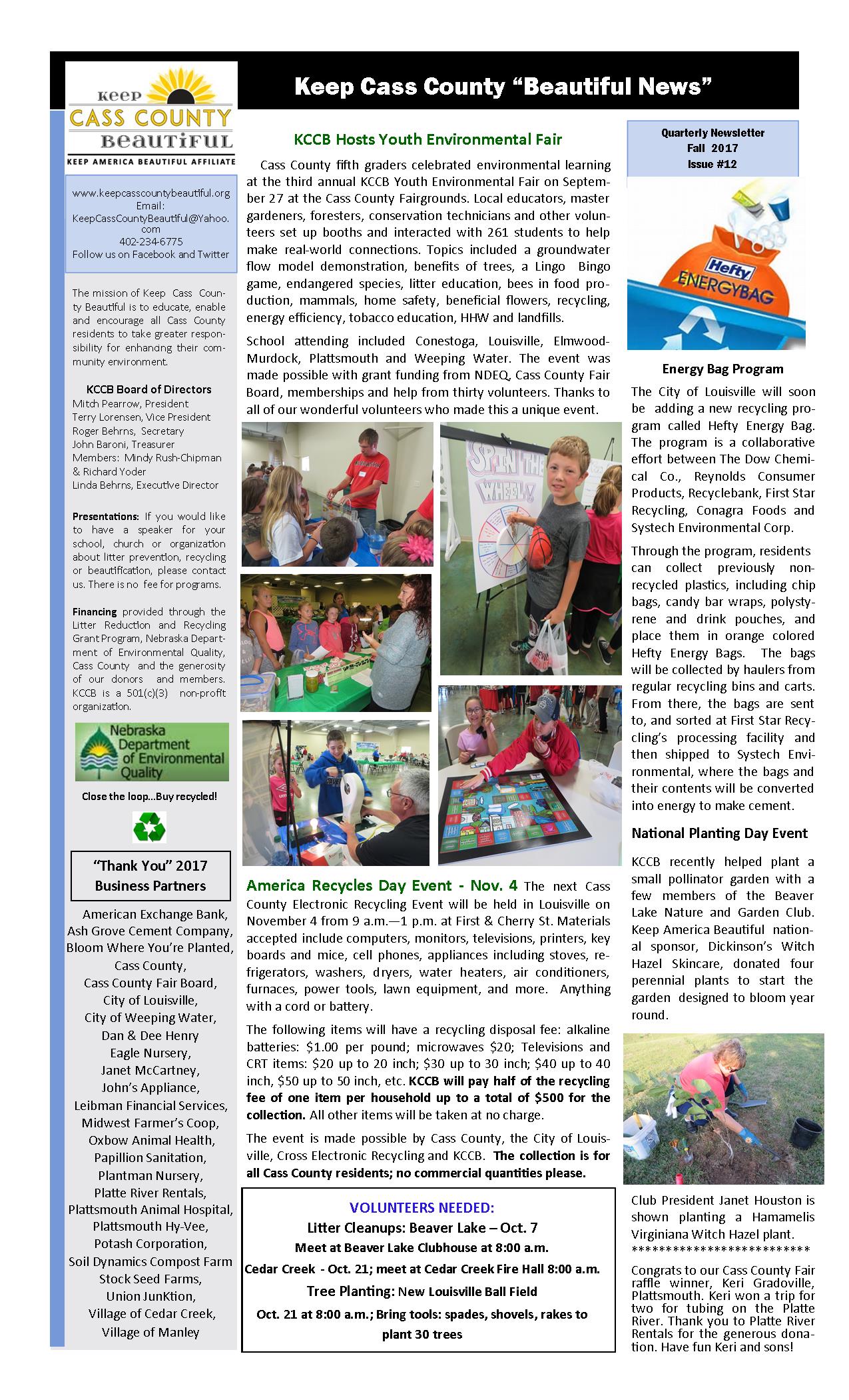 2017 Fall Newsletter