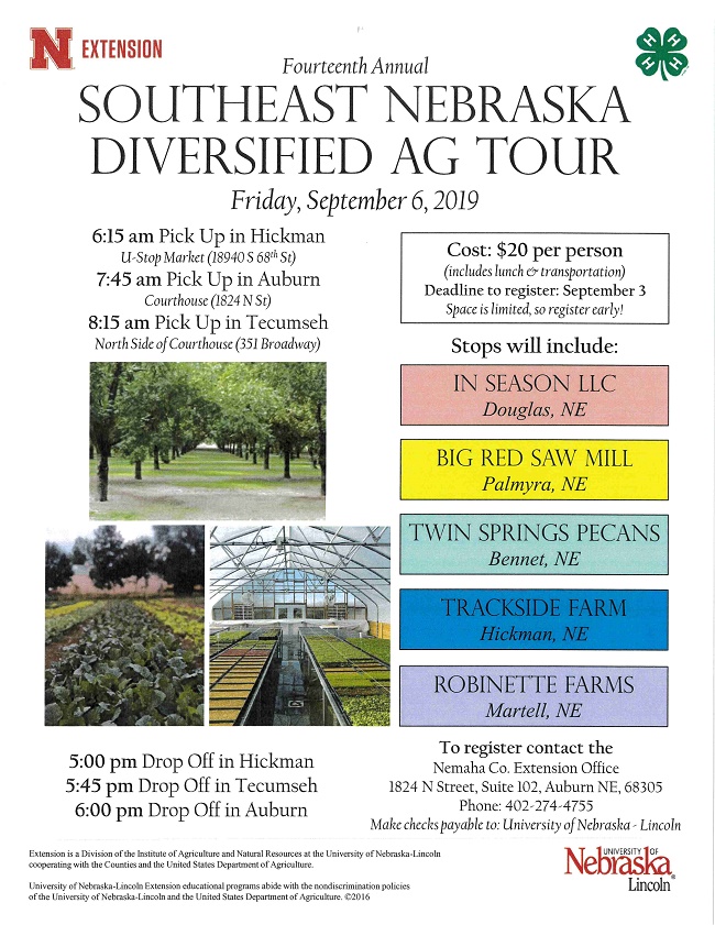 Southeast Nebraska Diversified Ag Tour 2019