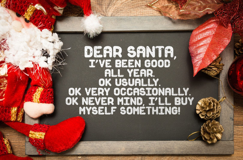 dear santa I was good