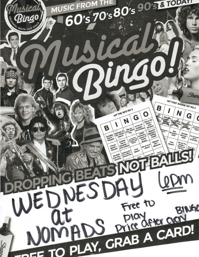 nomads bingo Nov 22
