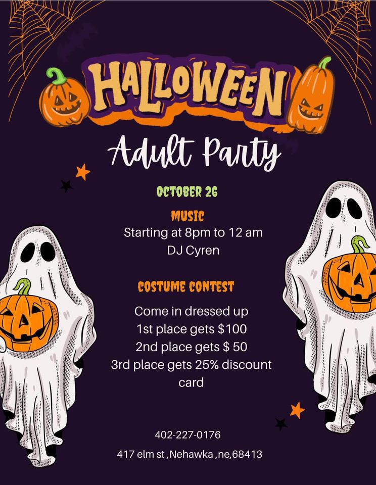 Nehawka adult halloween party