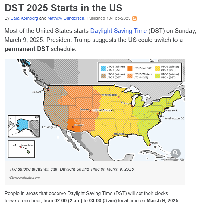 DST 2025
