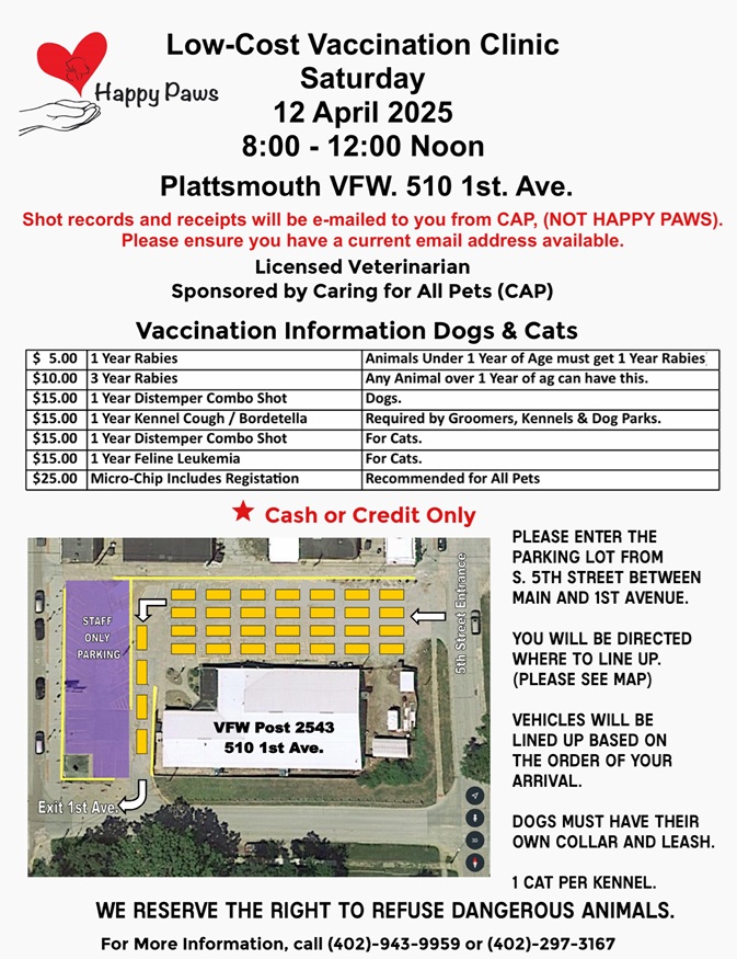 Happy paws vaccination