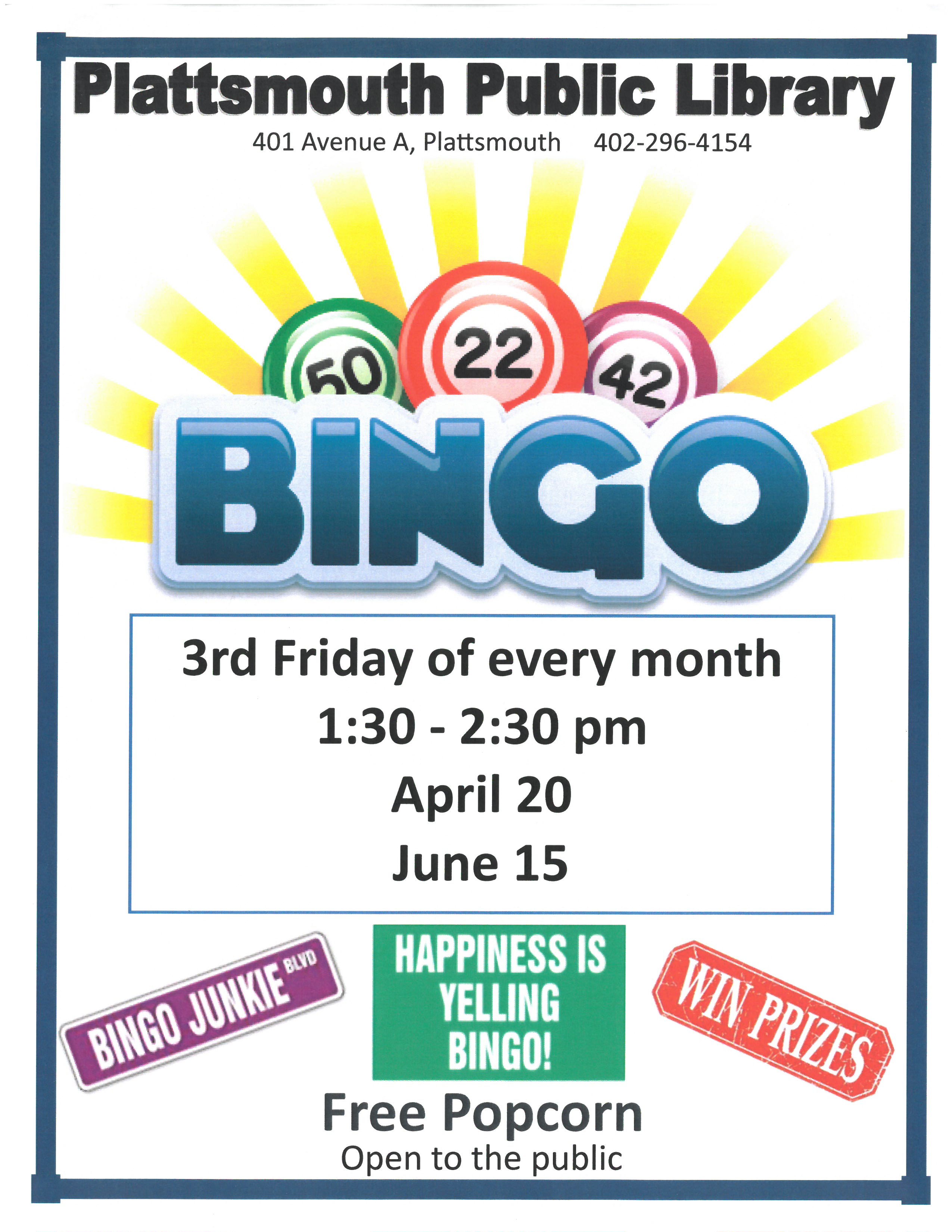 Bingo April June5262