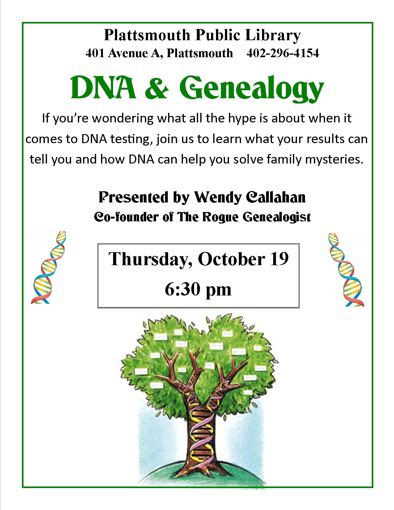 DNA program 10 19 2017