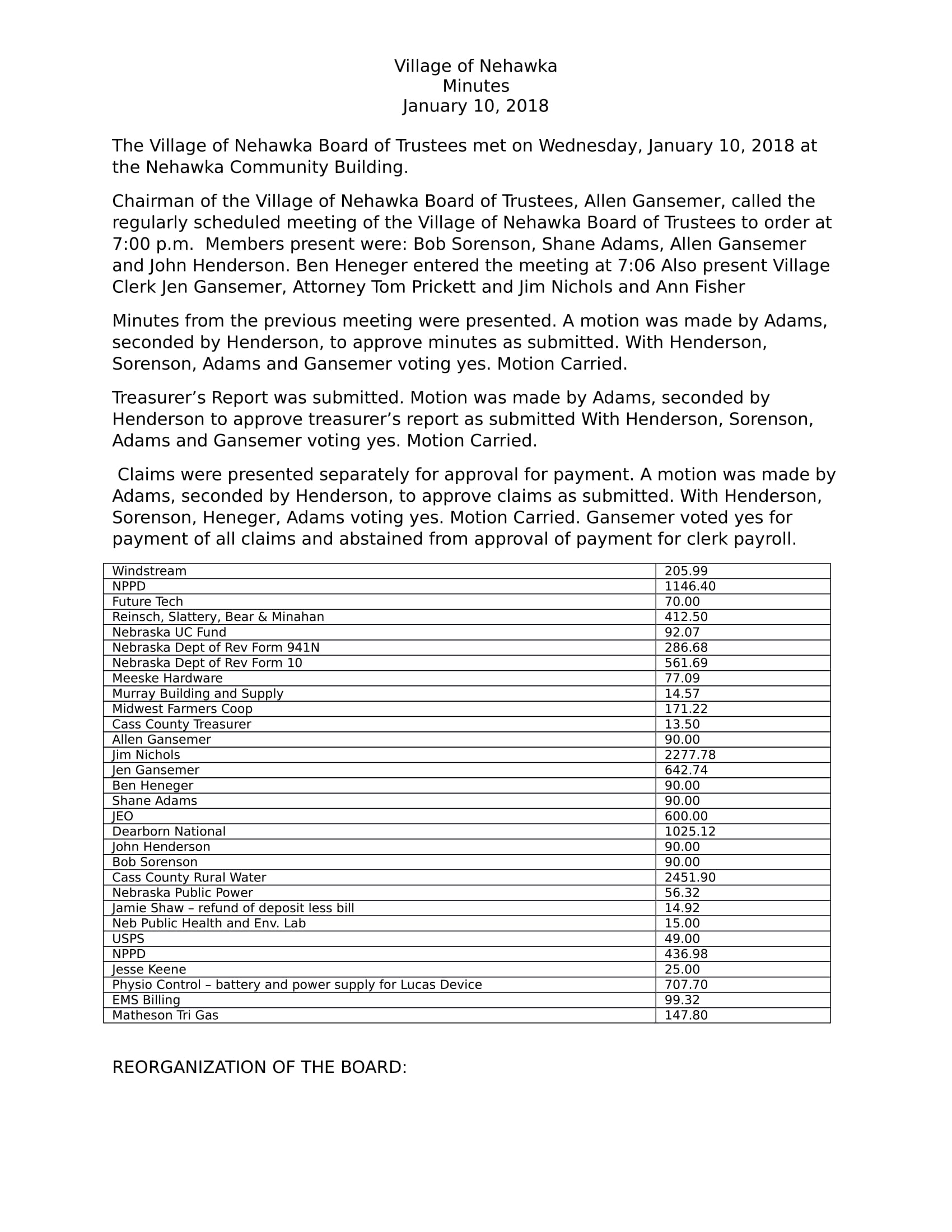 VillageMinutesJanuary 20183625 1