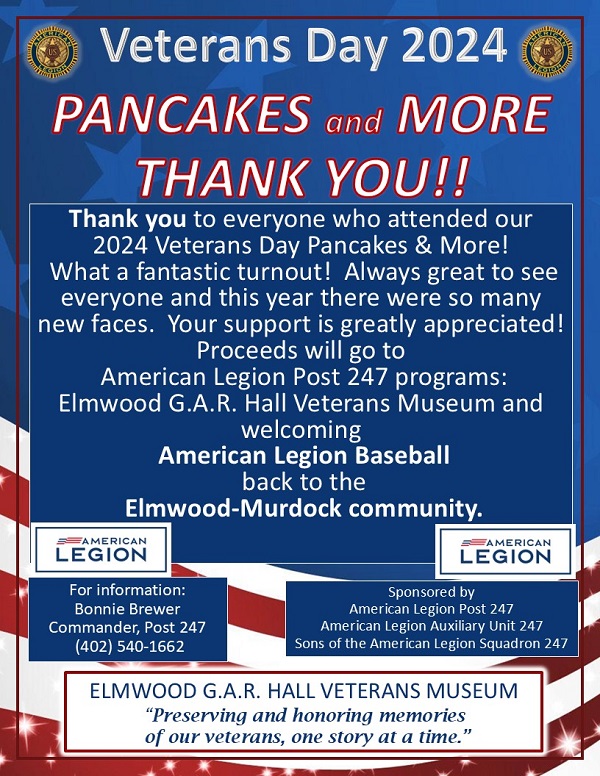 Veterans Day Pancake Feed 2024